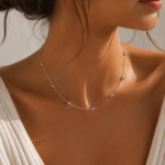 Collier couleur argent en acier inoxydable revêtement PVD – Image 2
