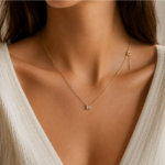 Collier élégant fin plaqué or 18K en acier inoxydable revêtement PVD – Image 2
