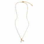 Collier élégant plaqué or en acier inoxydable revêtement PVD