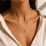 Collier élégant plaqué or en acier inoxydable revêtement PVD – Image 2