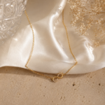 Collier plaqué or en acier inoxydable revêtement PVD