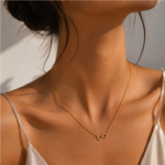 Collier plaqué or en acier inoxydable revêtement PVD – Image 2