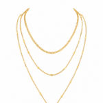 Pendentif rond en acier inoxydable 304 plaqué or 18K revêtement PVD